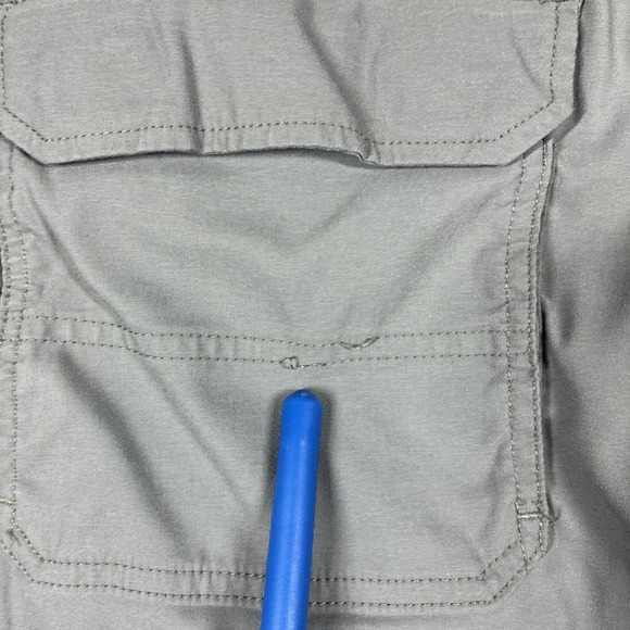 Duluth Trading Co Flex Dry On The Fly Men's Cargo Shorts 46 Gray Relaxed Fit - Picture 15 of 16